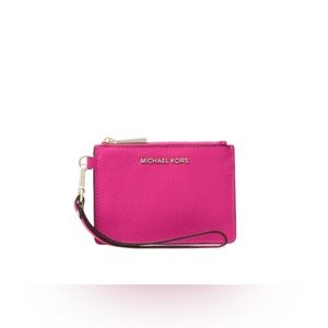 Michael Kors Jet Set Small Coin Purse colour WILD BERRY